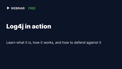 Cybr's Log4j webinar