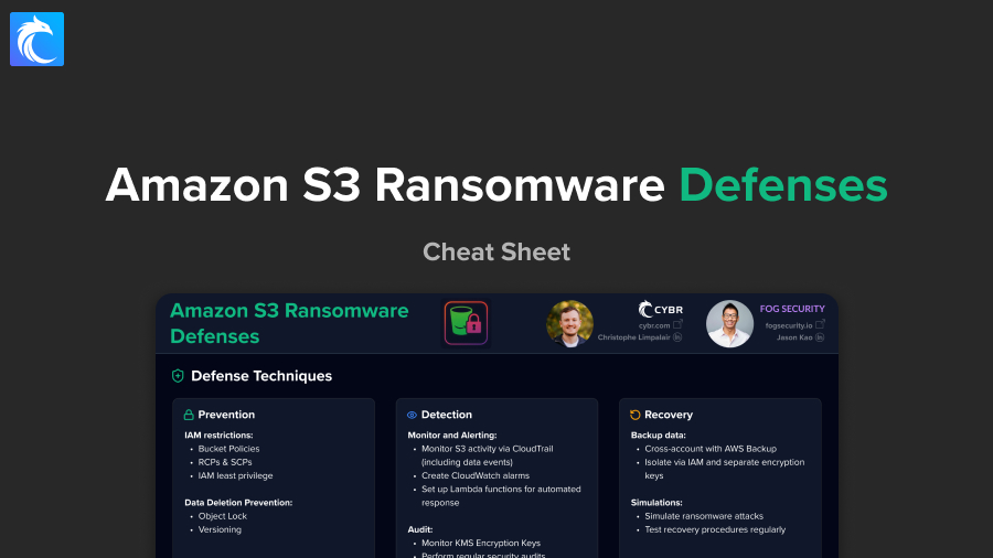 Amazon S3 Ransomware defenses