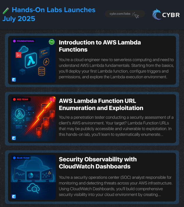 AWS Security Hands-On Labs launches 2025