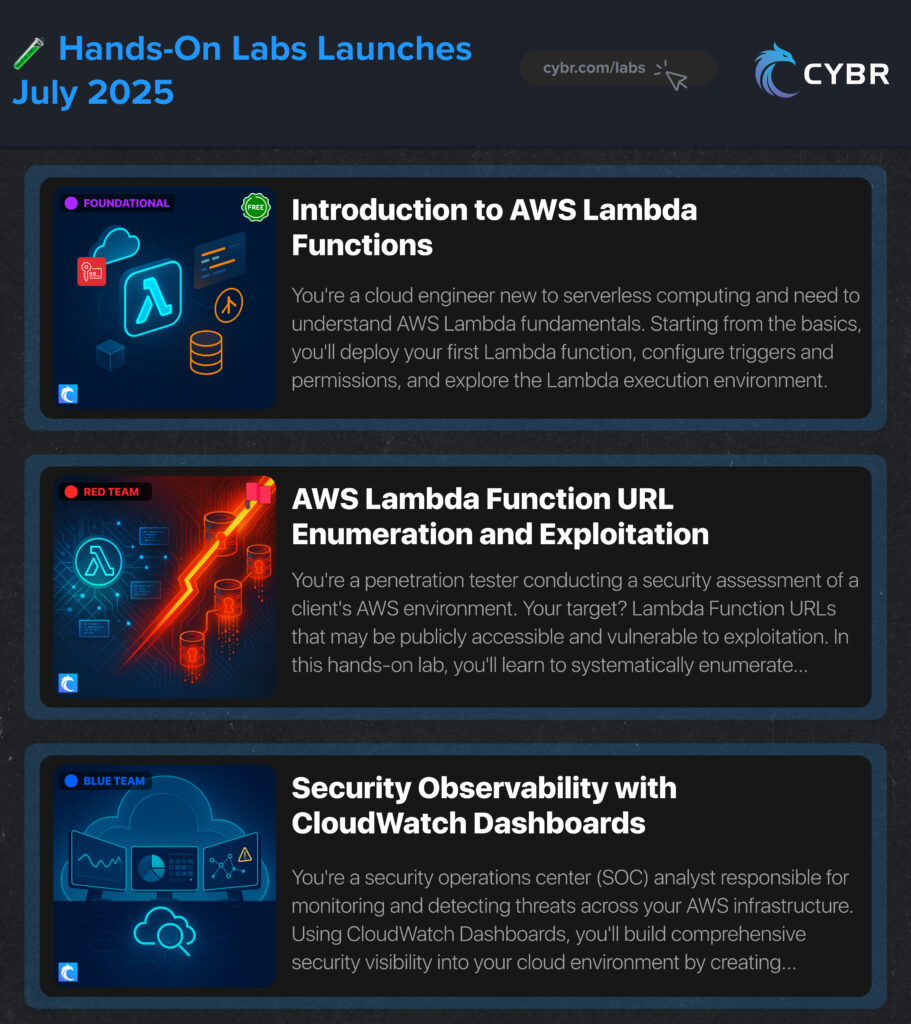 AWS Security Hands-On Labs launches 2025
